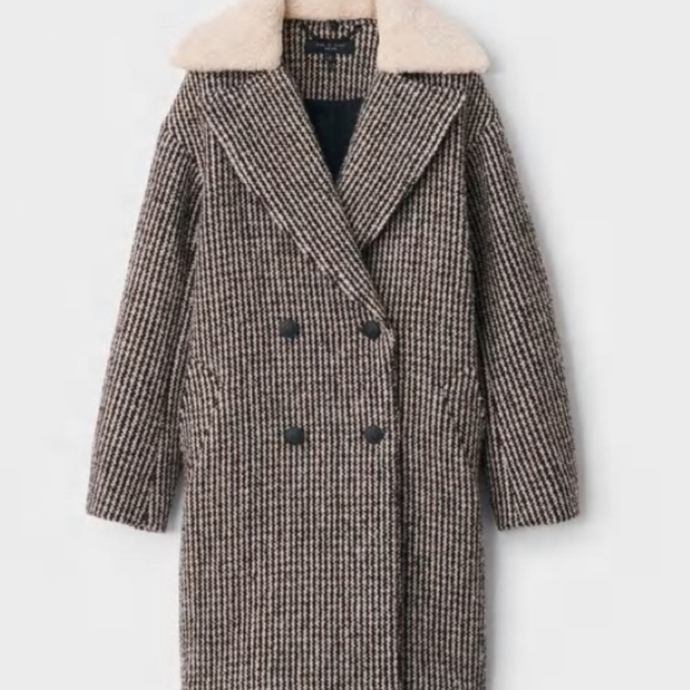 RAG AND BONE Mina Wool-Blend Coat XXS